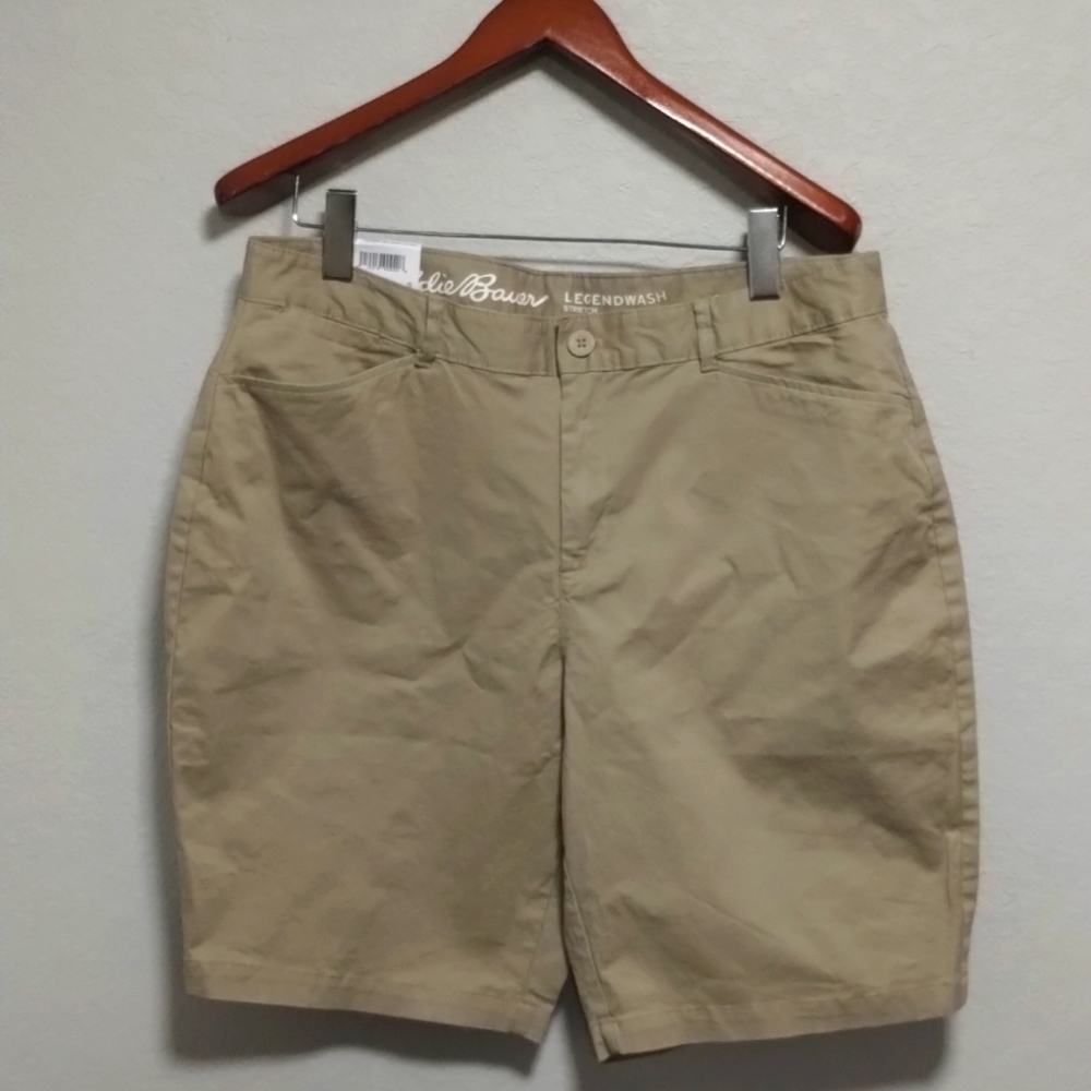 Eddie Bauer Khaki Women's Bermuda Shorts